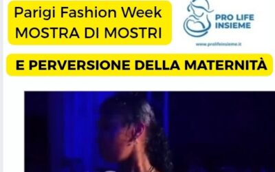 Parigi, fashion week: mostra di mostri e perversione della maternità